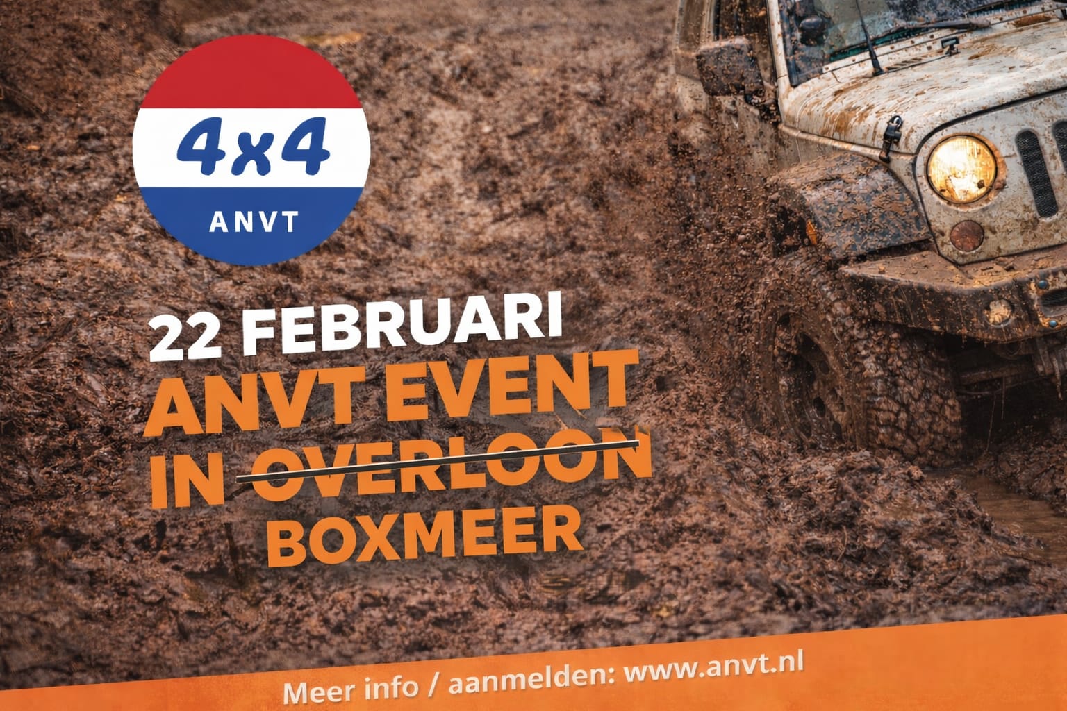 22 februari ANVT evenement in Overloon GEANNULEERD nieuwe locatie BOXMEER